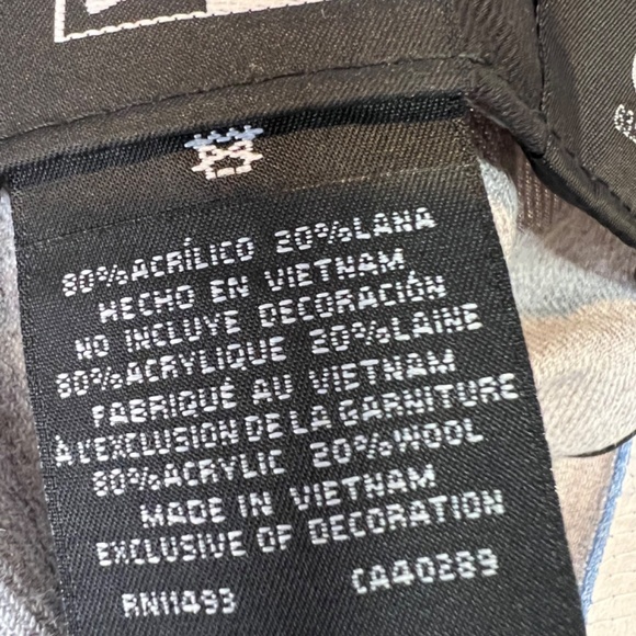 Chicago Bulls New Era Gray Hat 20% Wool Size 8 - Picture 7 of 8